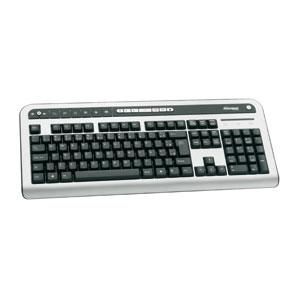 Teclado PS2 Multimidia Cinza