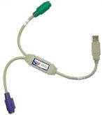 Cabo conversor p/ mouse e teclado ps2 p/ usb